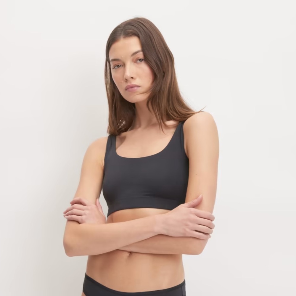 Everlane Scoop Cotton Tank Bra
